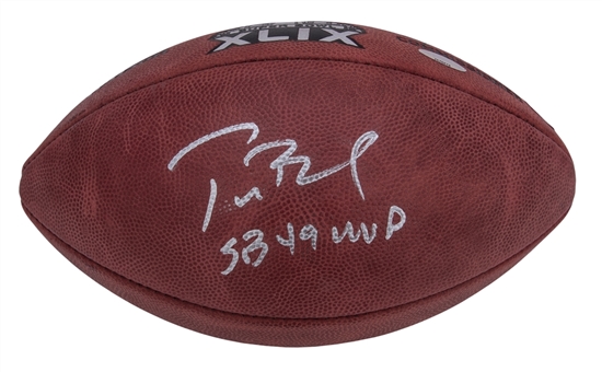 Tom Brady Signed & Inscribed Super Bowl XLIX Official NFL Football (Tristar)